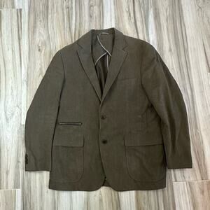 IBIZA‎ Sportcoat Ravelli Twill Blazer Green 42R Business Heritage Work Casual